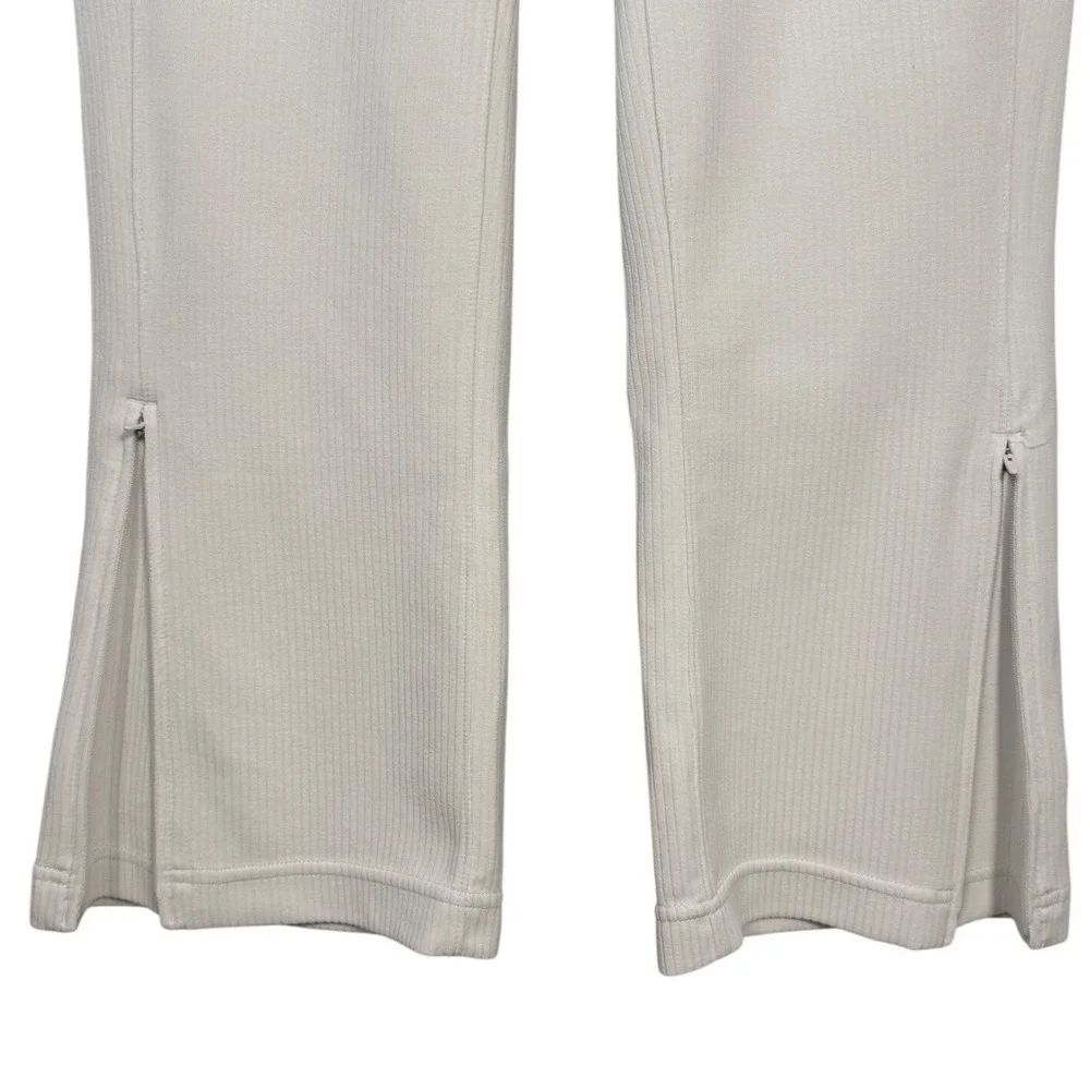 Lululemon Ribbed Softstreme Zip-Leg High-Rise Cropped Pants 25